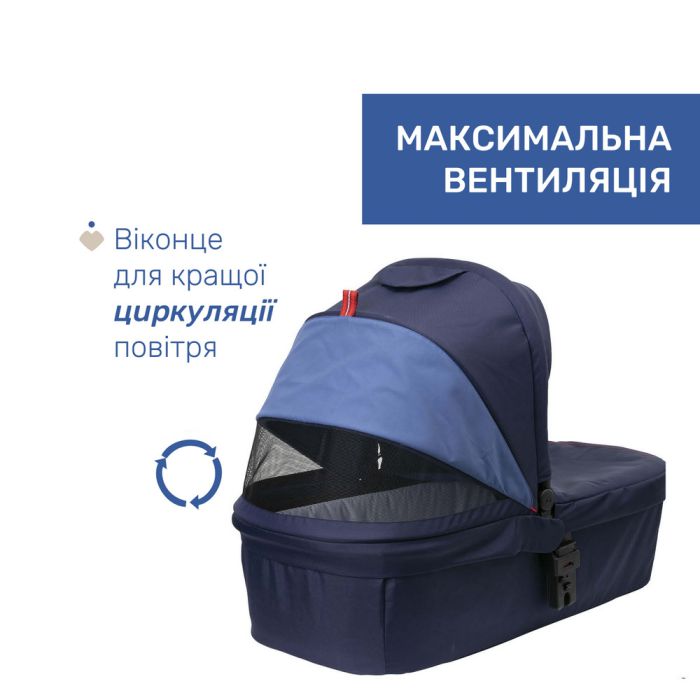 Коляска 2 в 1 Chicco Seety Oxford Blue