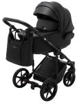 Коляска 2 в 1 Adamex Porto Light ECO кожа 100% SA-2 черный