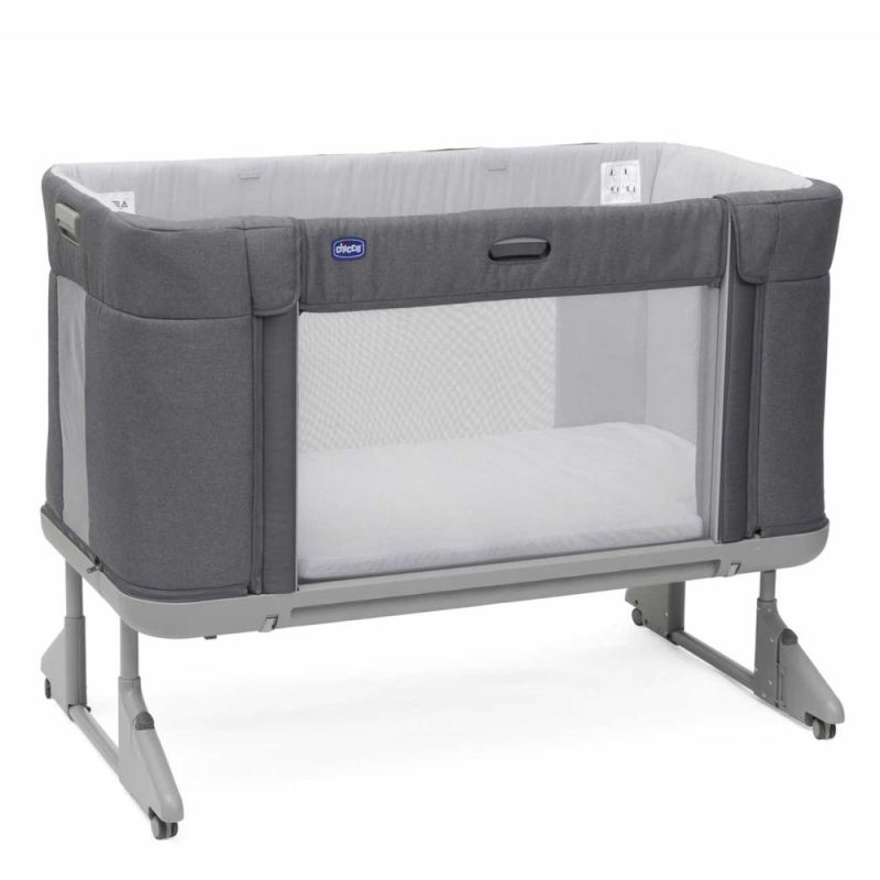 Приставная кроватка Chicco Next2Me Forever Slate Grey