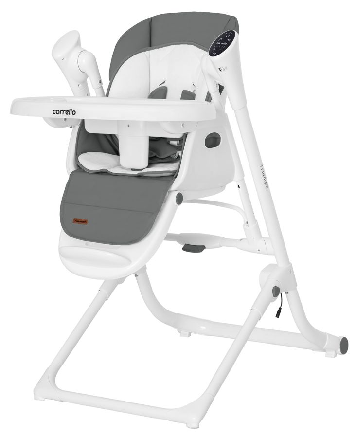 Стульчик-качели CARRELLO Triumph сенсорная панель CRL-10302 Palette Grey
