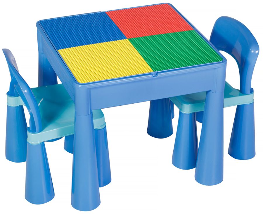 Стіл та 2 стільці Tega Mamut 899B light blue-blue
