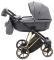 Коляска 2 в 1 Adamex Belissa Special Edidion (Gold) PS-608 графіт - графіт шкіра (перфорація)
