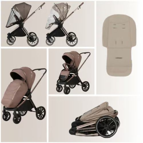 Коляска 2 в 1 Adamex Bianco 13 Chocolate Brown