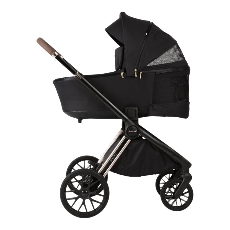 Коляска 2 в 1 Adamex Bianco Champange Carbon