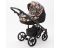 Коляска 2 в 1 Adamex Bibione Flowers (черный)