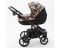 Коляска 2 в 1 Adamex Bibione Flowers (черный)
