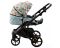 Коляска 2 в 1 Adamex Bibione  Flowers светлая бирюза №4