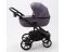 Коляска 2 в 1 Adamex Bibione TKB-3 Lux (чорний баклажан)