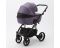 Коляска 2 в 1 Adamex Bibione TKB-3 Lux (чорний баклажан)