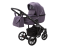 Коляска 2 в 1 Adamex Bibione TKB-3 Lux (чорний баклажан)