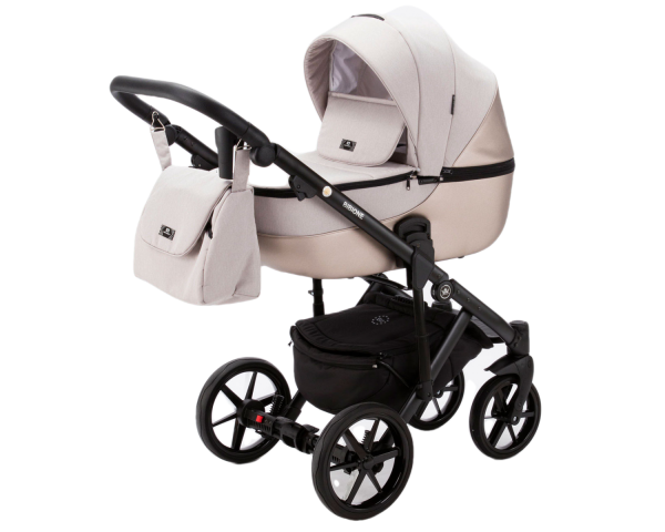 Коляска 2 в 1 Adamex Bibione PS-45 Tip (срібло)