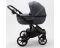 Коляска 2 в 1 Adamex Bibione TKB-1  Lux (графит)