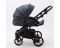 Коляска 2 в 1 Adamex Bibione TKB-2  Lux (серый)