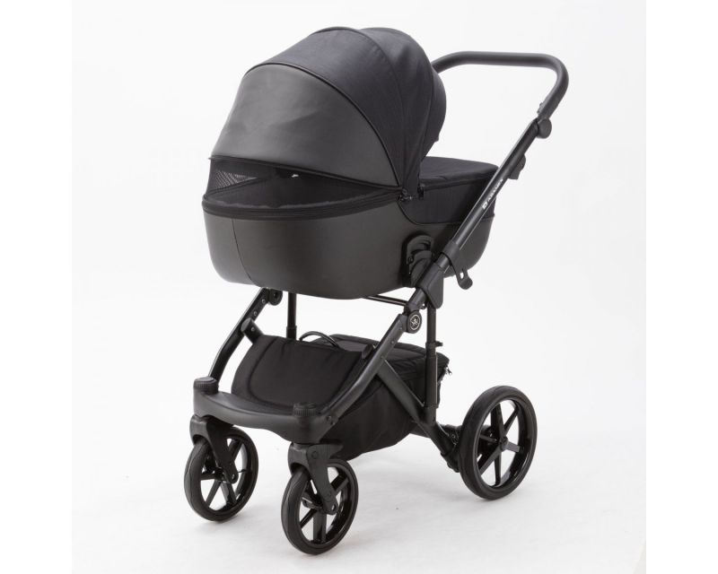 Коляска 2 в 1 Adamex Bibione  PS-01  Tip (черный)