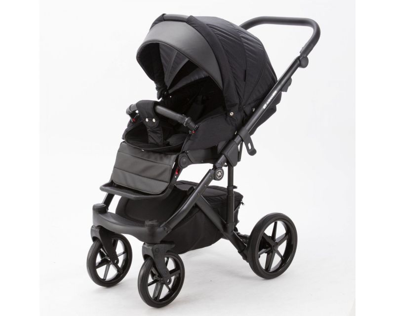 Коляска 2 в 1 Adamex Bibione  PS-01  Tip (черный)