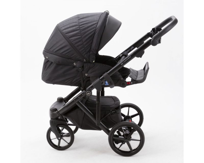 Коляска 2 в 1 Adamex Bibione  PS-01  Tip (черный)