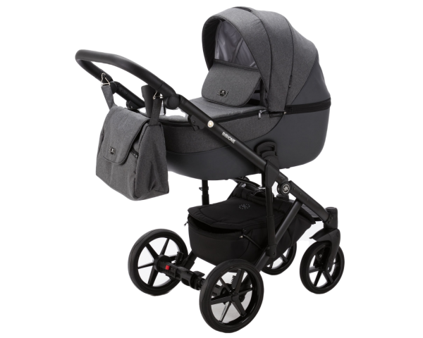 Коляска 2 в 1 Adamex Bibione PS-58 Tip (графіт)