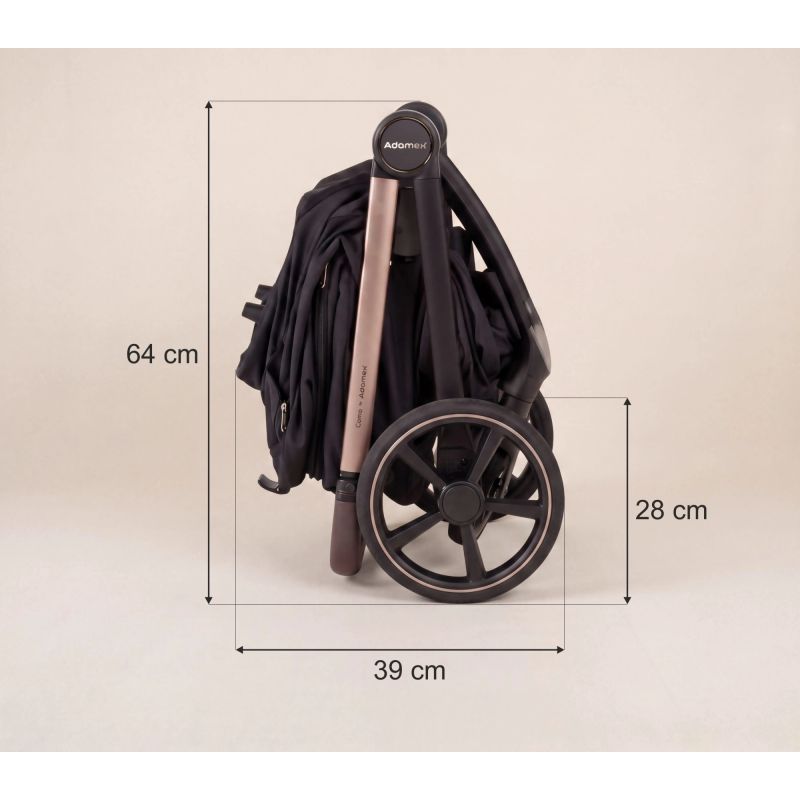 Коляска 2 в 1 Adamex Como Satin Carbon
