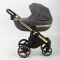 Коляска 2 в 1 Adamex Cortina CT-462 графит+золотая рама