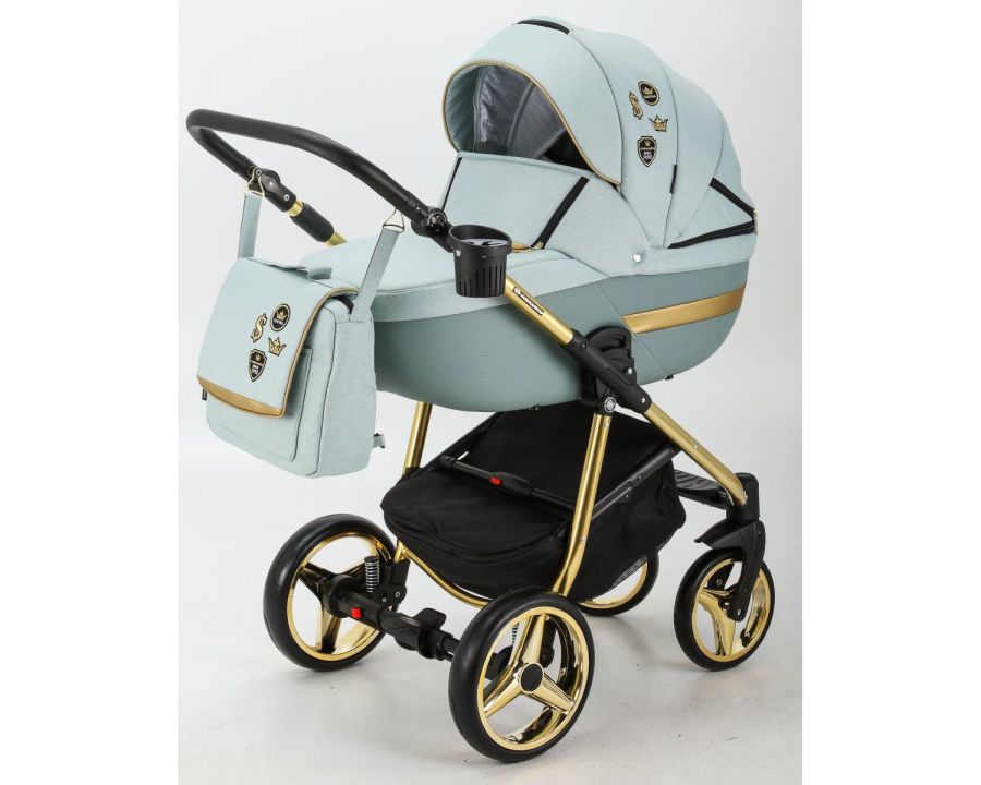 Коляска 2 в 1 Adamex Cortina Pro CP-475 м'ята