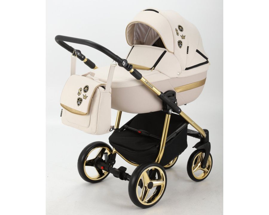 Коляска 2 в 1 Adamex Cortina Pro CP-478 молочний