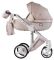 Коляска 2 в 1 Adamex Luciano jeans Q212 бежевый (узор)
