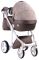 Коляска 2 в 1 Adamex Luciano jeans Q213 капучино (узор)