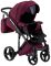 Коляска 2 в 1 Adamex Luciano jeans Y20 бордо лен