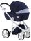Коляска 2 в 1 Adamex Luciano jeans Y24 темно-синий
