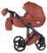 Коляска 2 в 1 Adamex Luciano кожа 100% Q104 коричневый