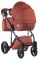 Коляска 2 в 1 Adamex Luciano кожа 100% Q104 коричневый