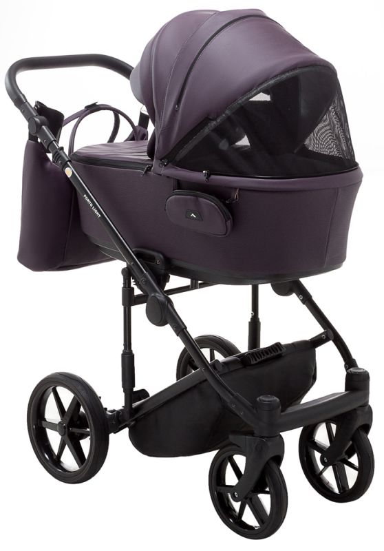 Коляска 2 в 1 Adamex Porto Light ECO кожа 100% SA-24 фиолетовый
