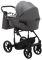 Коляска 2 в 1 Adamex Porto Light ECO кожа 100% SA-4 темно-серый