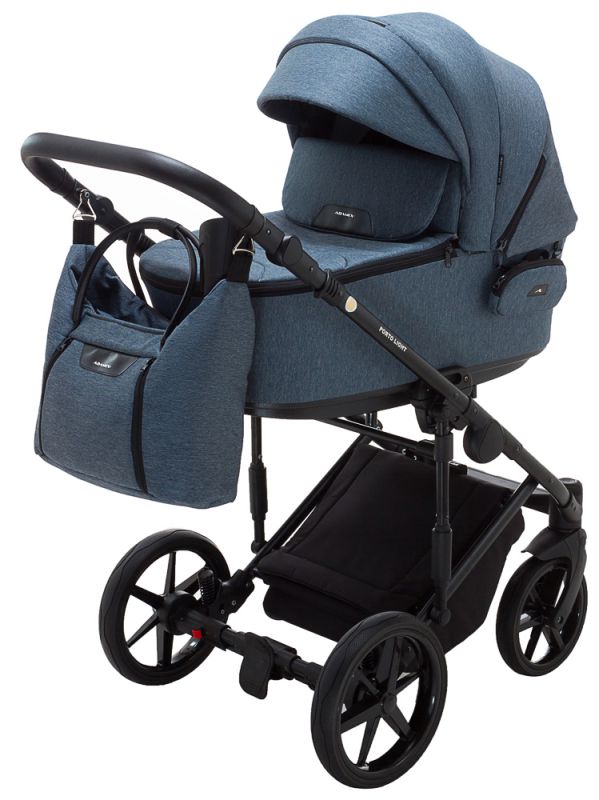 Коляска 2 в 1 Adamex Porto Light Tip TK-81 синій