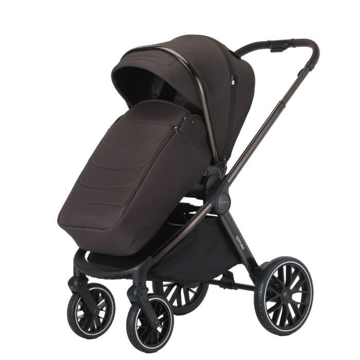 Коляска 2 в 1 Adamex Spark 13 Chocolate Brown