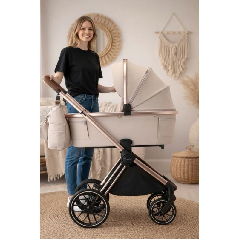Коляска 2 в 1 Adamex Spark 9 Champagne Beige