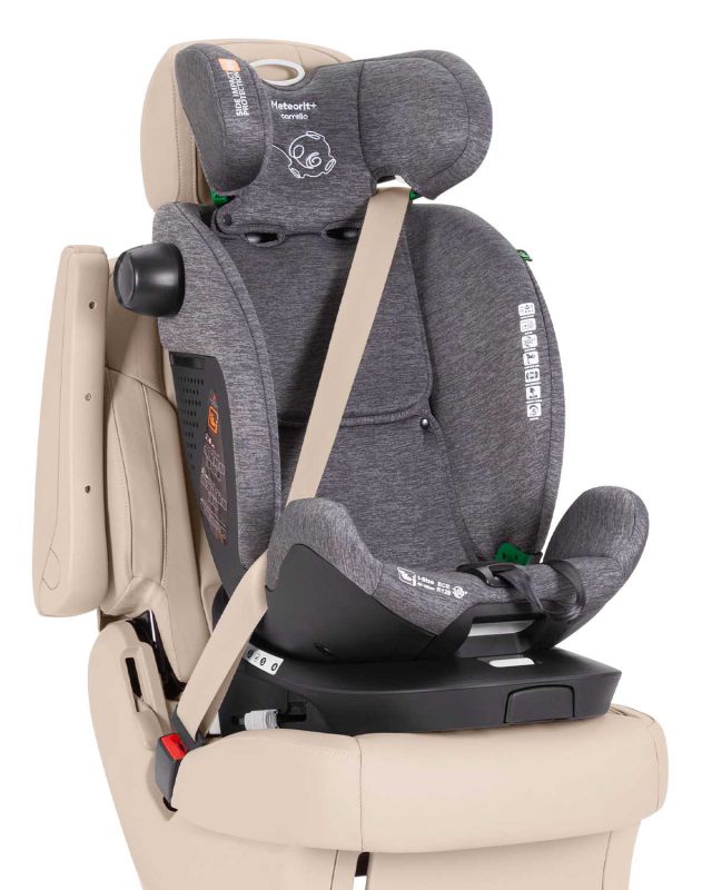 Автокресло CARRELLO Meteorit+ CRL-17515 Space Black i-Size 40-150см ISOFIX с поворотом и опорной стойкой