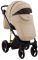 Коляска 2 в 1 Adamex Mimi Polar (Gold) кожа 100% CR305A бежевая кожа - бежевая кожа (выдавленная точка)