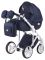 Коляска 2 в 1 Adamex Luciano jeans Q5 темно-синій