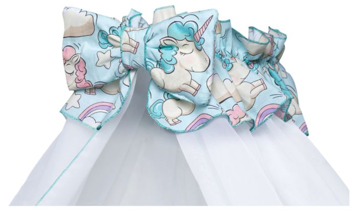 Дитяча постільна білизна Babyroom Comfort-08 unicorn блакитний (єдинороги)