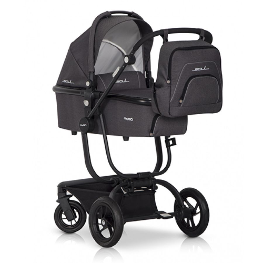 Коляска 2 в 1 EasyGo Soul (без сумки) Anthracite
