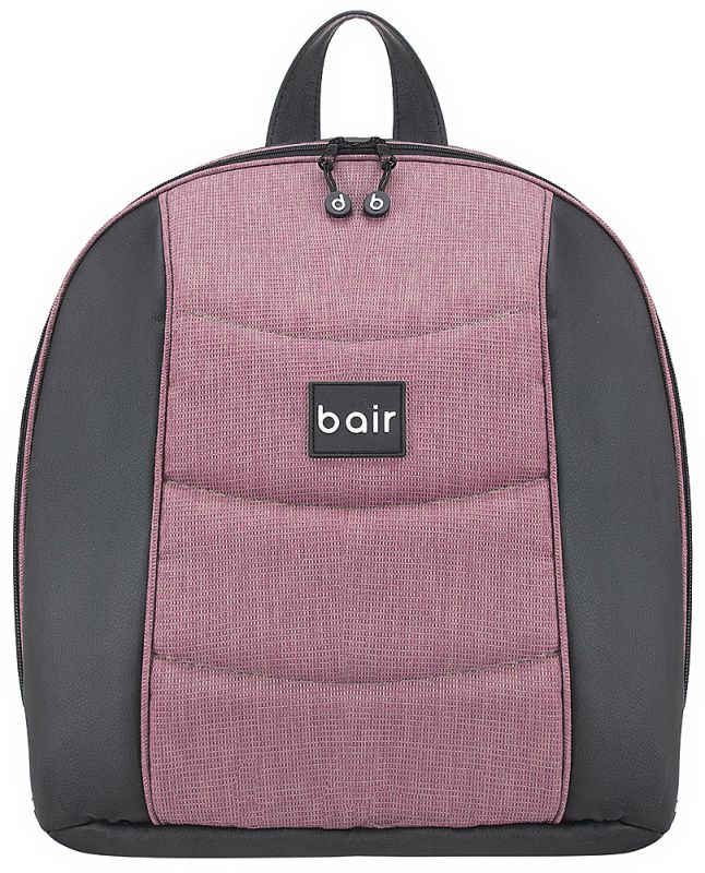 Коляска 2 в 1 Bair Play Plus Soft BPS-948 сиреневый - черный (кожа)