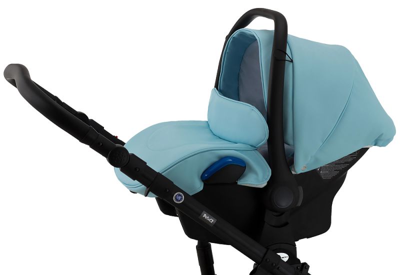 Автокрісло Adamex Kite шкіра 100% NR217 блакитний