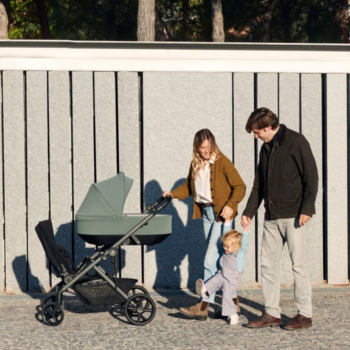 Коляска 2 в 1 для двійні Anex Modu Double Greeny