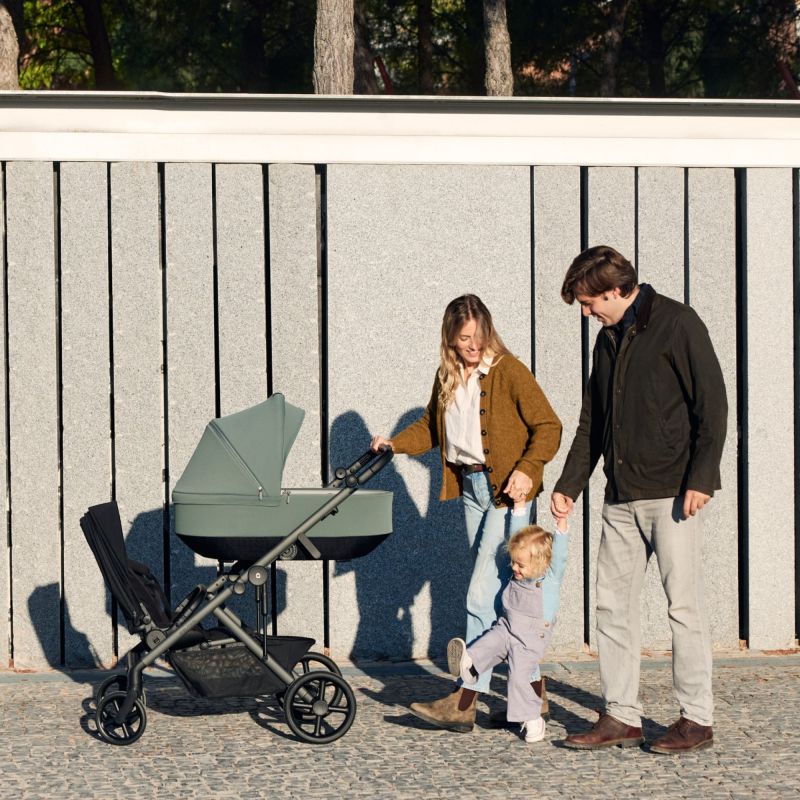 Коляска 2 в 1 для двойни Anex Modu Double Greeny