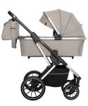 Коляска 2 в 1 CARRELLO Aurora CRL-6505 Almond Beige +дождевик /1/
