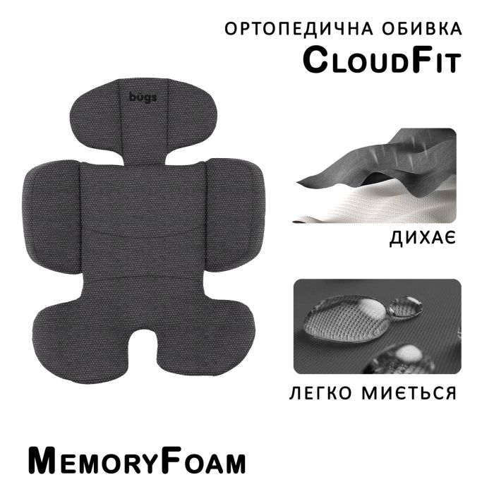 Автокресло Bugs Aera 360 Iron Grey