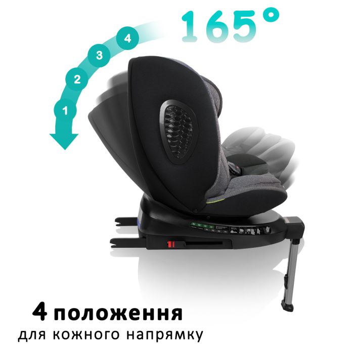 Автокресло Bugs Aera 360 Iron Grey