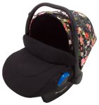 Автокресло Adamex Kite Flowers FL1 черный (цветы)