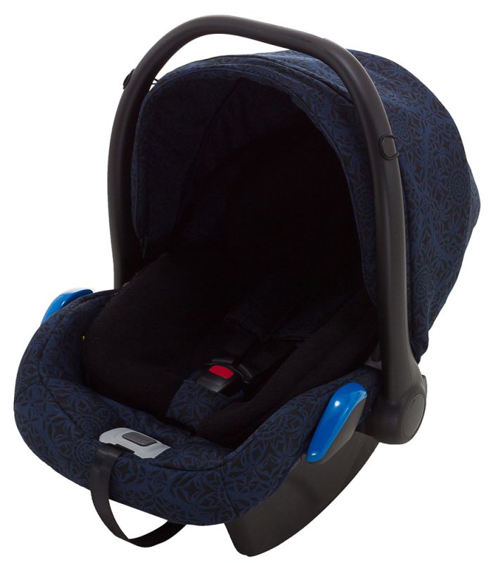 Автокресло Adamex Kite Flowers FL5 TK49 темно - синий (вензеля)